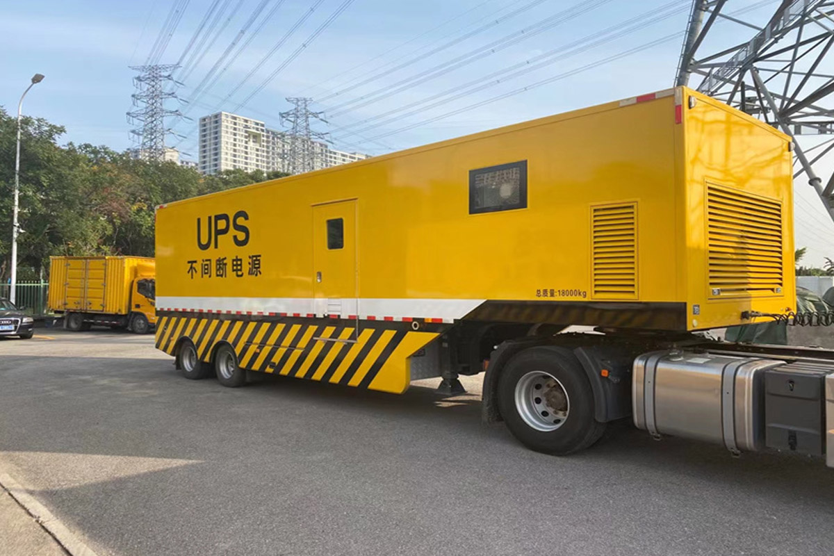 建昌发电机租赁施工现场