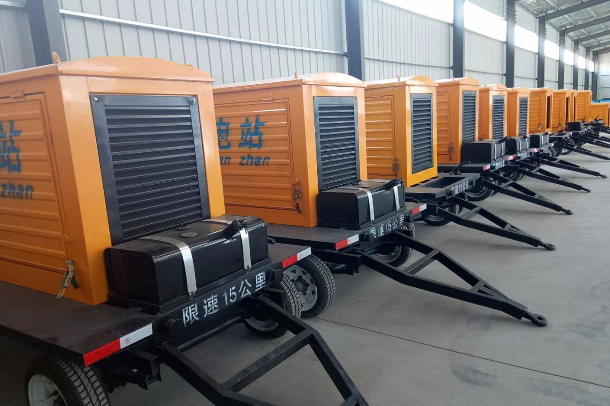 建昌发电机租赁施工现场
